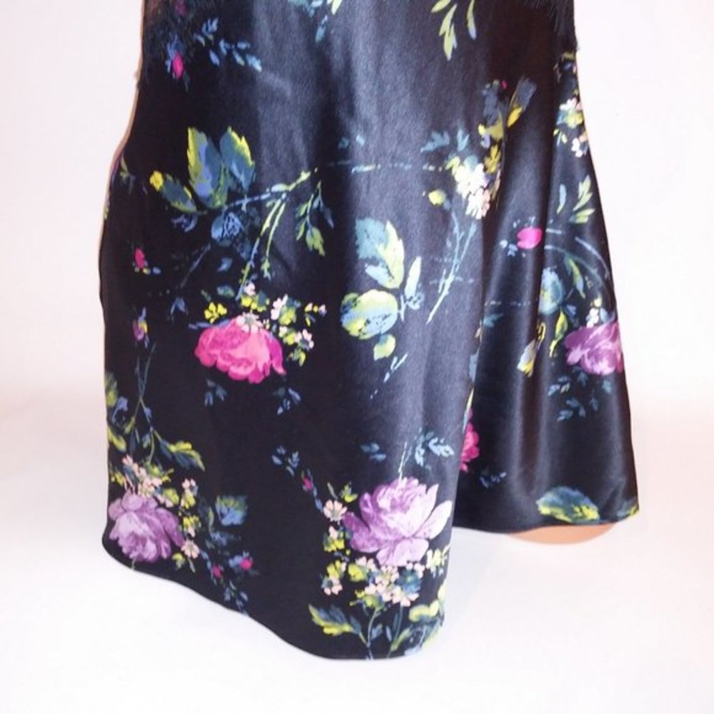 Victoria Secret Lingerie Chemise Slip XS Black Floral Lace Luxe Collection New W - Picture 4 of 8